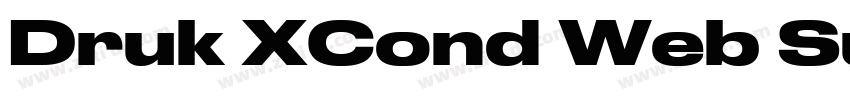 Druk XCond Web Super字体转换